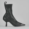 Stivaletti tacco 8cm pelle nero