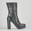Stivaletti tacco 11cm pelle nero