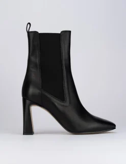 Stivaletti tacco 9cm pelle nero