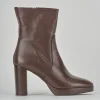 Stivaletti tacco 7cm pelle testa