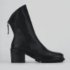 Stivaletti tacco 6cm pelle nero