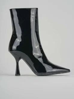 Stivaletti tacco 9cm pelle nero