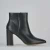 Stivaletti tacco 9cm pelle nero