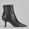 Stivaletti tacco 8cm pelle nero