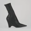 Stivaletti tacco 9cm pelle nero