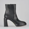 Stivaletti tacco 9cm pelle nero