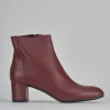 Stivaletti tacco 6cm pelle bordo'