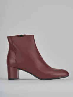 Stivaletti tacco 6cm pelle bordo'