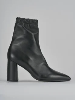 Stivaletti tacco 8cm pelle nero