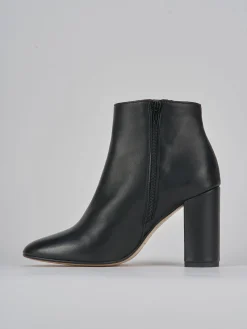 Stivaletti tacco 9cm pelle nero