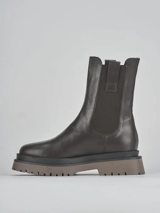Stivaletti tacco 2cm pelle testa