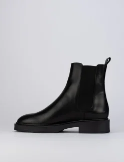 Stivaletti tacco 2cm pelle nero