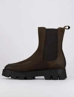 Stivaletti tacco 1cm pelle testa