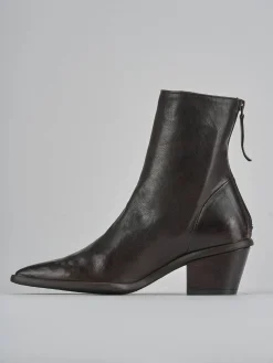 Stivaletti tacco 6cm pelle testa