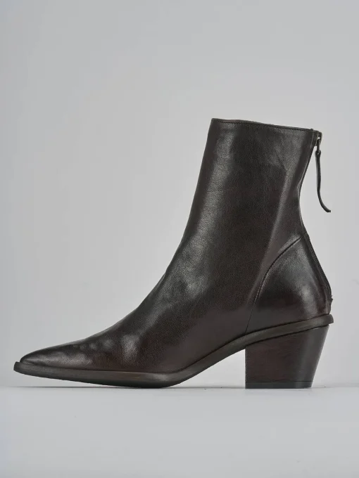 Stivaletti tacco 6cm pelle testa