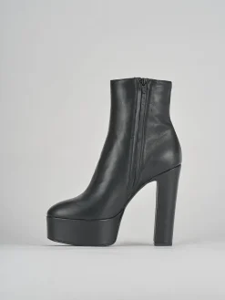 Stivaletti tacco 13cm pelle nero