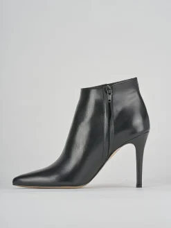 Stivaletti tacco 9cm pelle nero
