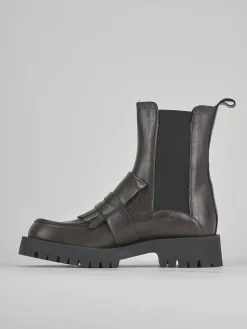 Stivaletti tacco 2cm pelle testa