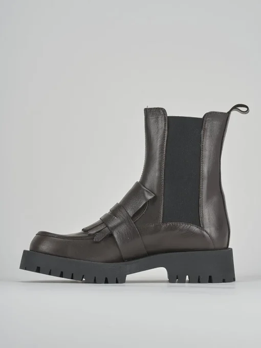 Stivaletti tacco 2cm pelle testa