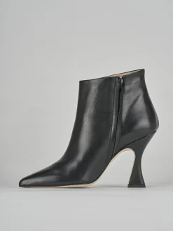 Stivaletti tacco 9cm pelle nero