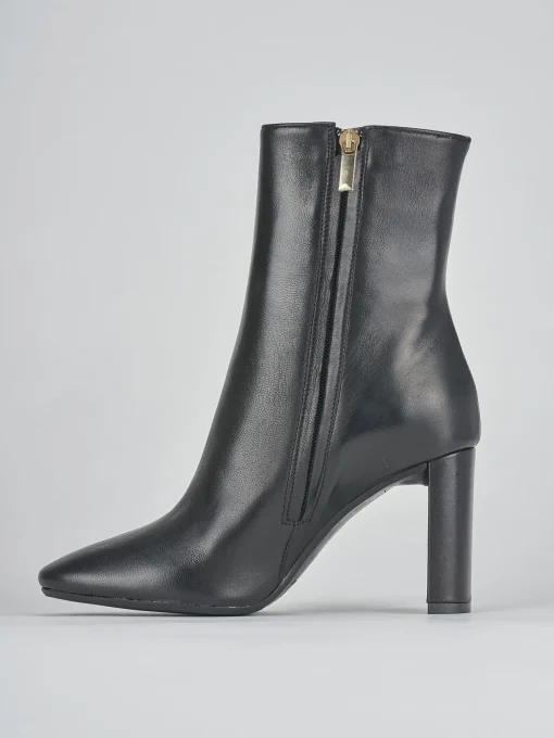 Stivaletti tacco 9cm pelle nero