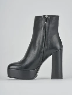 Stivaletti tacco 11cm pelle nero