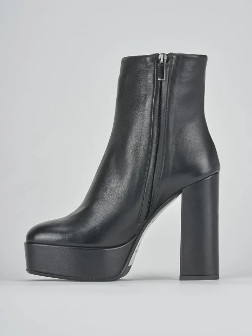 Stivaletti tacco 11cm pelle nero