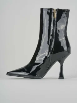 Stivaletti tacco 9cm pelle nero