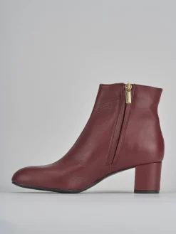 Stivaletti tacco 6cm pelle bordo'