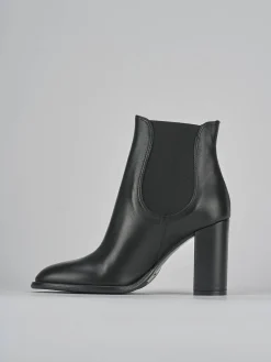 Stivaletti tacco 9cm pelle nero