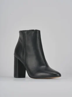 Stivaletti tacco 9cm pelle nero