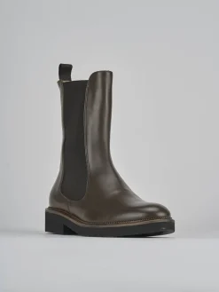 Stivaletti tacco 2cm pelle testa