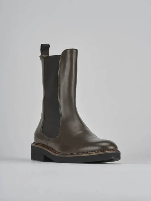 Stivaletti tacco 2cm pelle testa