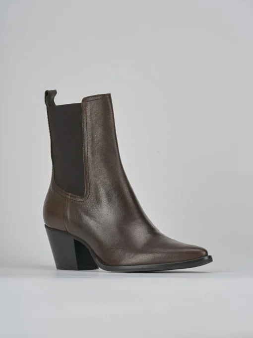 Stivaletti tacco 7cm pelle testa