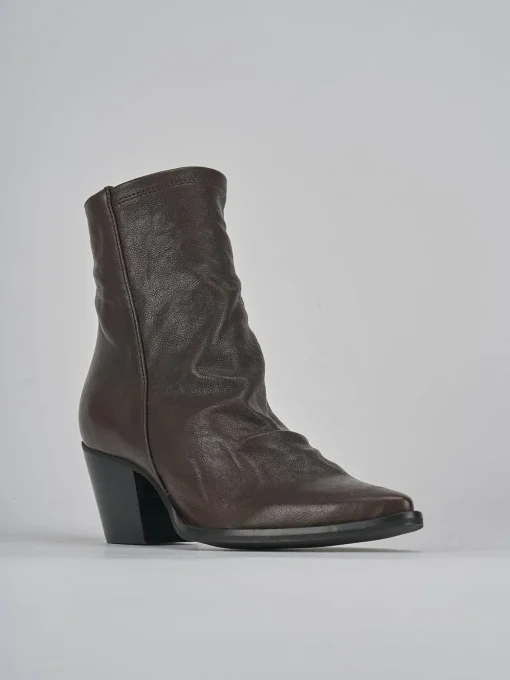 Stivaletti tacco 7cm pelle testa