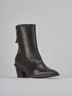 Stivaletti tacco 6cm pelle testa
