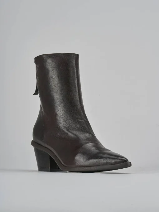 Stivaletti tacco 6cm pelle testa