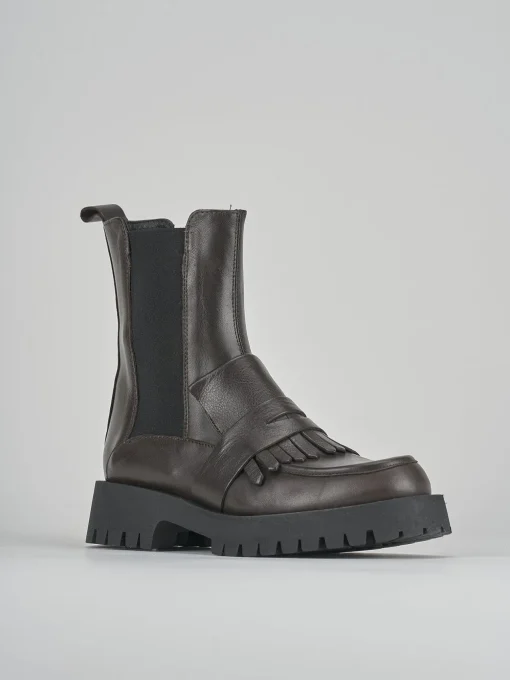 Stivaletti tacco 2cm pelle testa