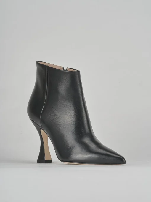 Stivaletti tacco 9cm pelle nero