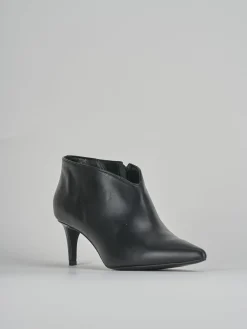 Stivaletti tacco 5cm pelle nero