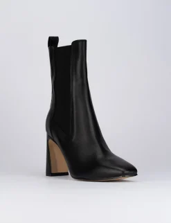 Stivaletti tacco 9cm pelle nero