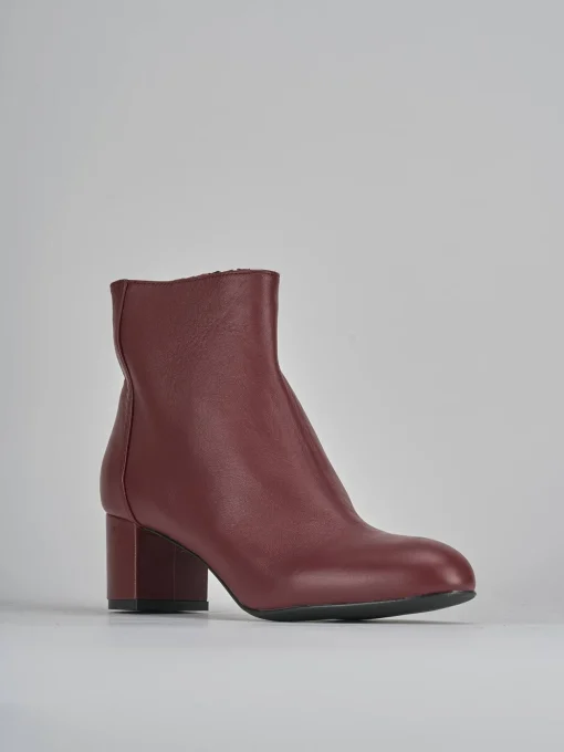 Stivaletti tacco 6cm pelle bordo'
