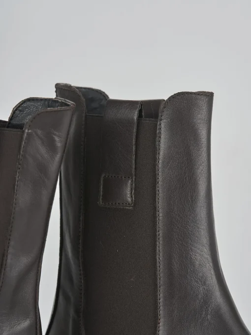 Stivaletti tacco 2cm pelle testa