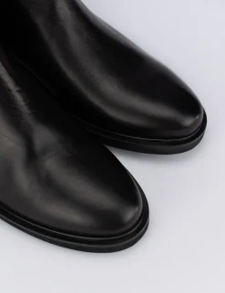 Stivaletti tacco 1cm pelle nero