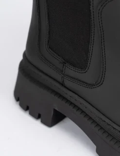 Stivaletti tacco 2cm pelle nero