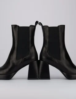Stivaletti tacco 9cm pelle nero