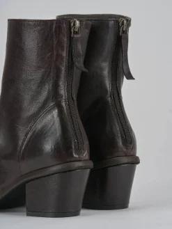 Stivaletti tacco 6cm pelle testa