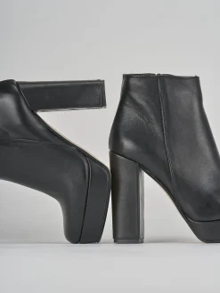 Stivaletti tacco 9cm pelle nero
