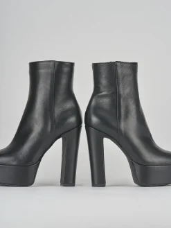 Stivaletti tacco 13cm pelle nero