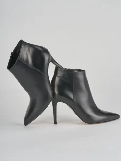 Stivaletti tacco 9cm pelle nero